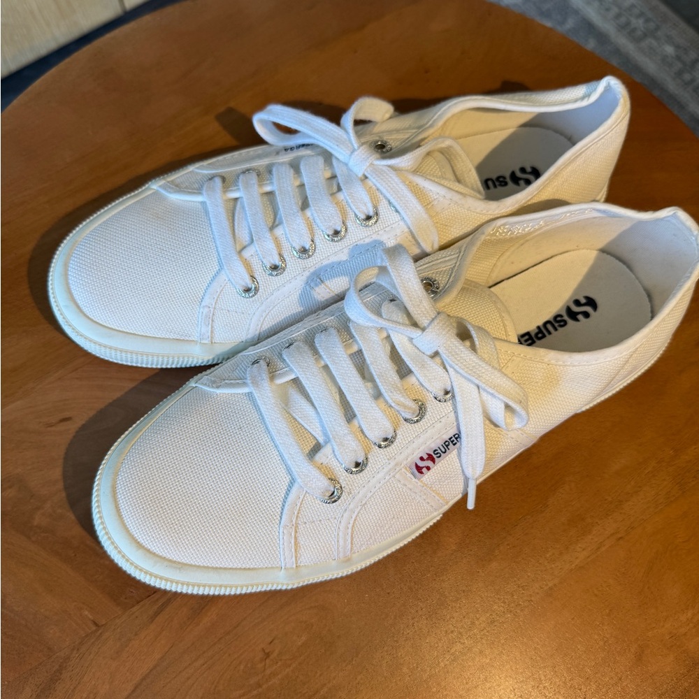 Superga White Canvas Sneakers - Picture 5 of 13